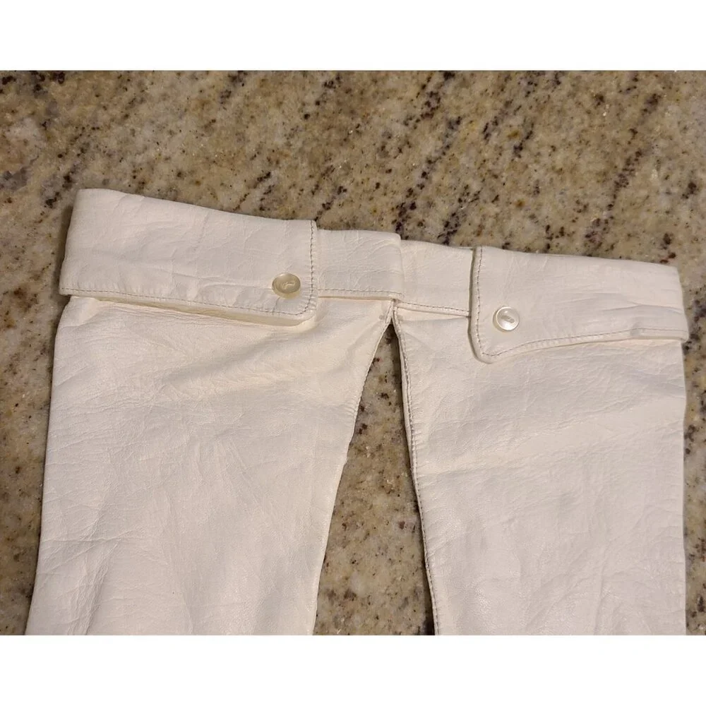New! Vintage Size S 7 Cream Soft Leather Formal 11